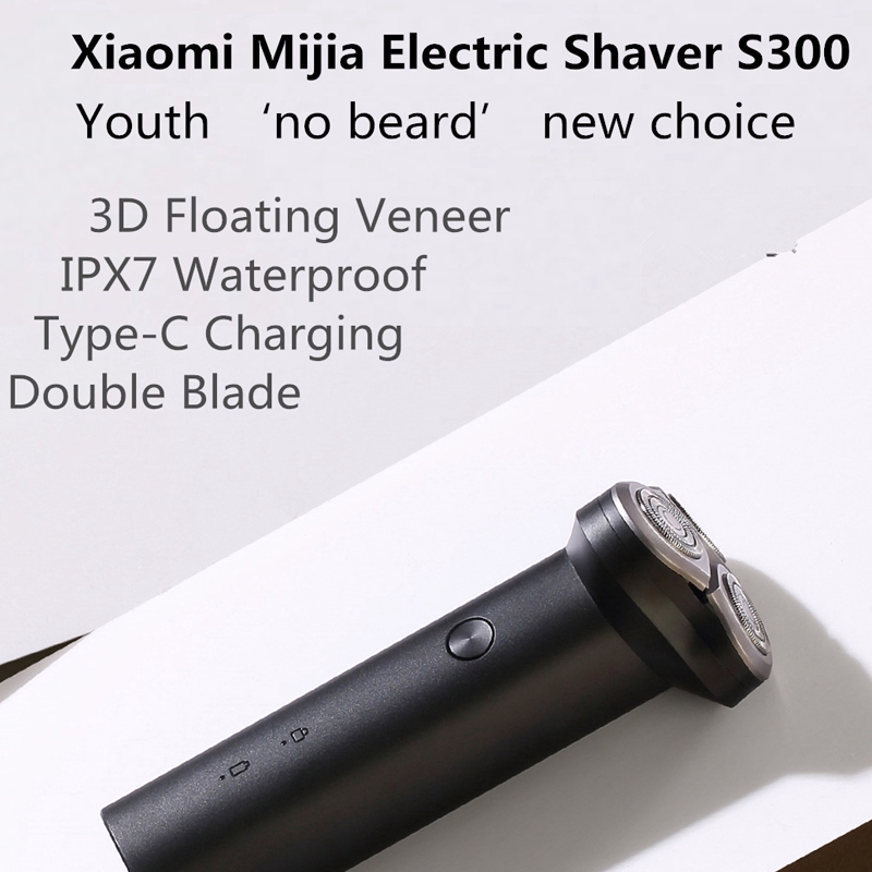 Máy cạo râu Xiaomi Mijia S300 Type-C 3W - Lưỡi dao Thuỵ Điển - Chính Hãng